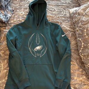 Nike Teal Hoodie with Eagles Emblem
